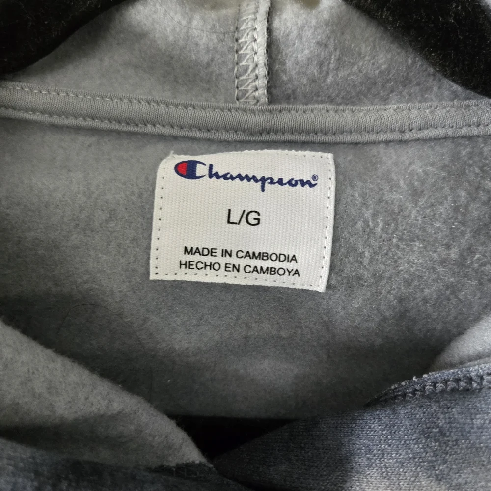 Champion tie dye custom cropped hoodie, S, EUC - Picture 3 of 11